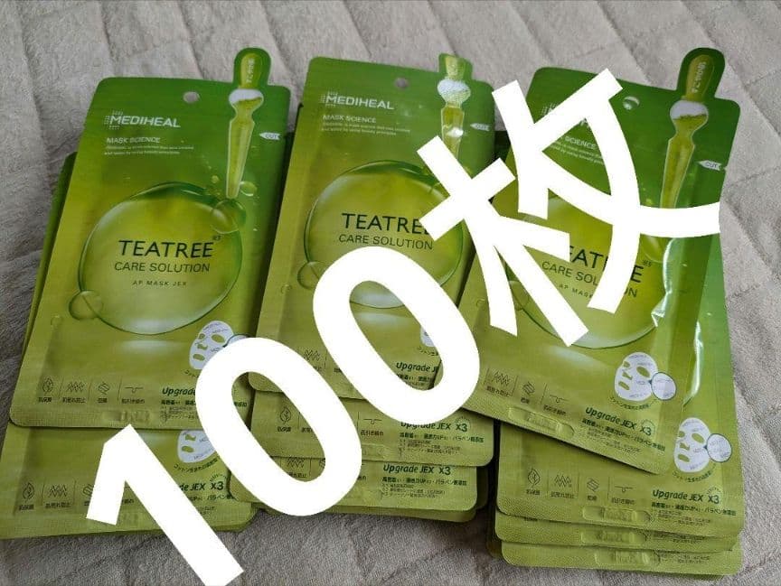 MEDIHEAL ティーツリーケアソリューションアンプルマスクJEX 100枚