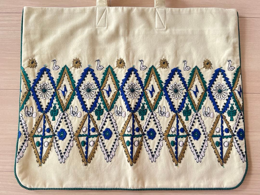 貴重☆ミナペルホネン　フォレストダイアモンド　レッスン　トートバッグ