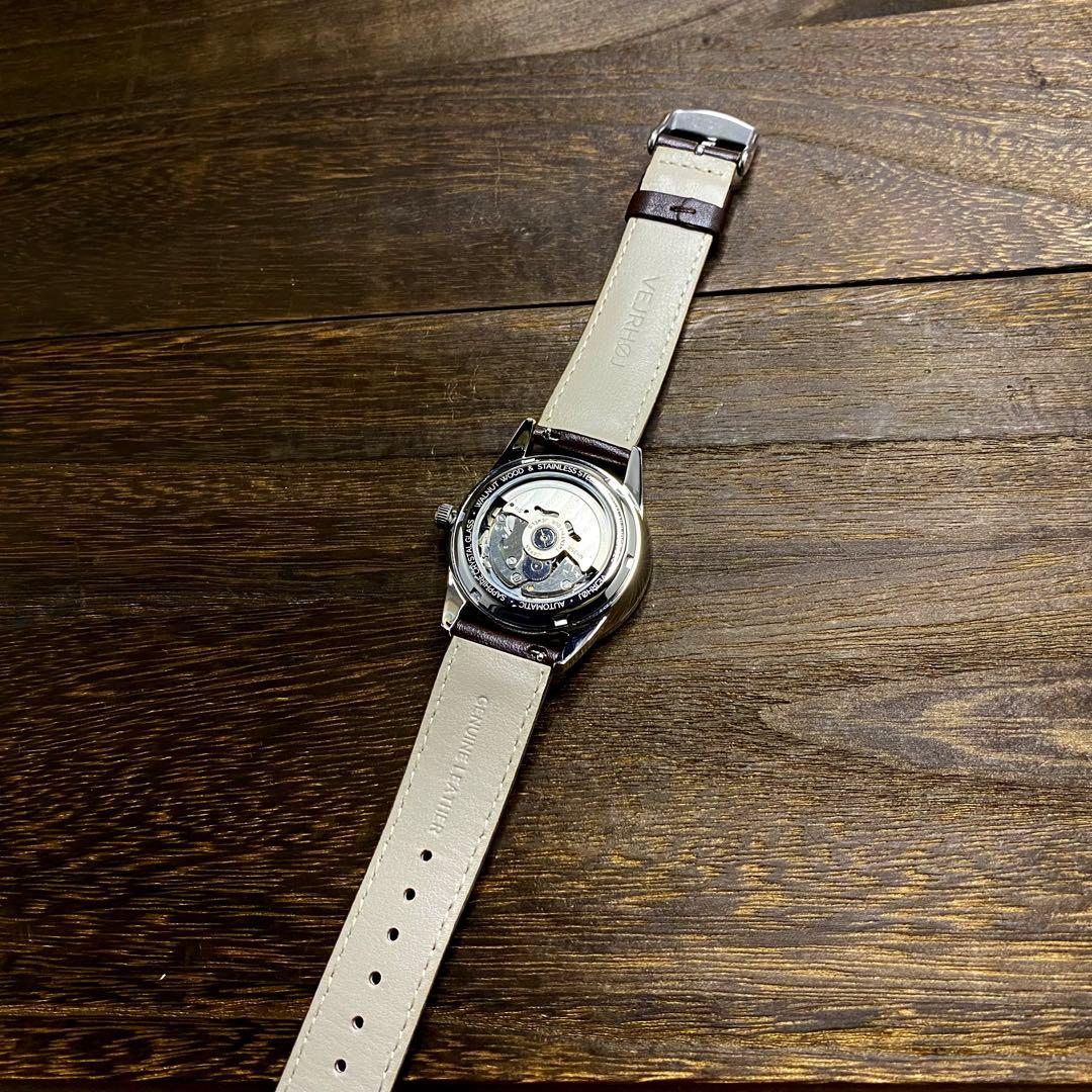 VEJRHOJ(ヴェアホイ) A04 walnut 機械式時計　オートマチック