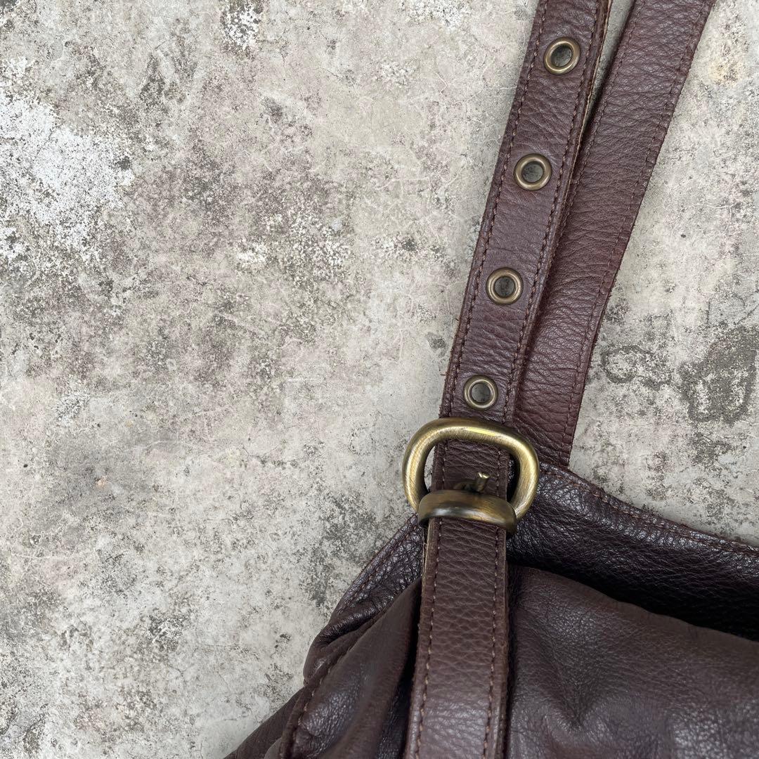 y2k vintage leather handbag モード系 grunge