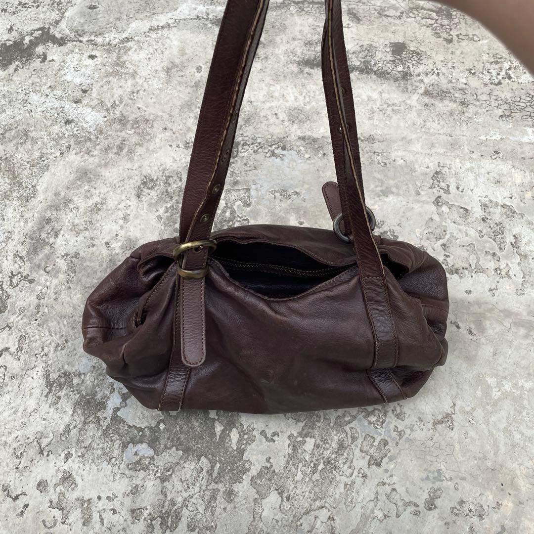 y2k vintage leather handbag モード系 grunge