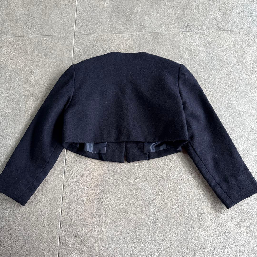 familiarフォーマル 115 ワンピース+ボレロ　濃紺　ブラウス　120