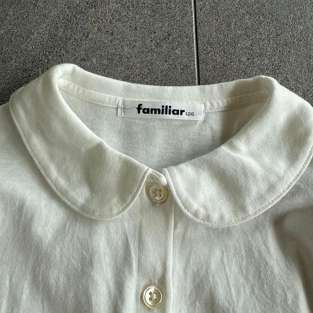 familiarフォーマル 115 ワンピース+ボレロ　濃紺　ブラウス　120