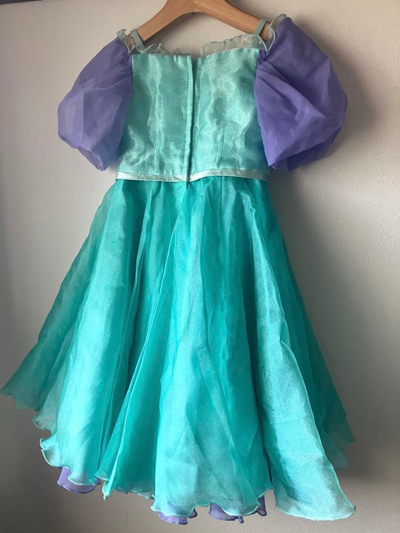 ビビディ・バビディ・ブティック　アリエルドレス110センチ　髪飾りつき