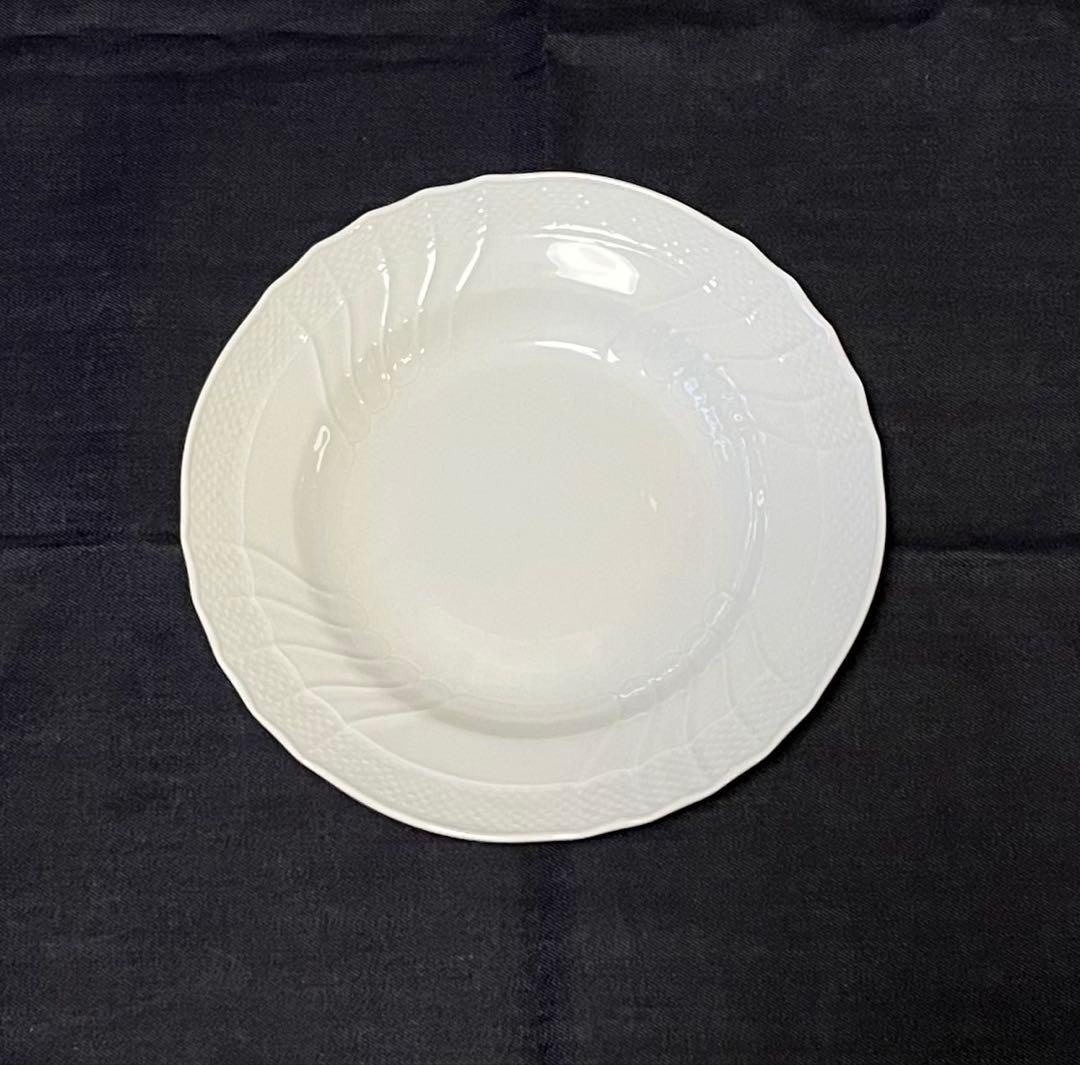 リチャードジノリ　ベッキオホワイト　スープ・パスタプレート　23.5 4枚セット