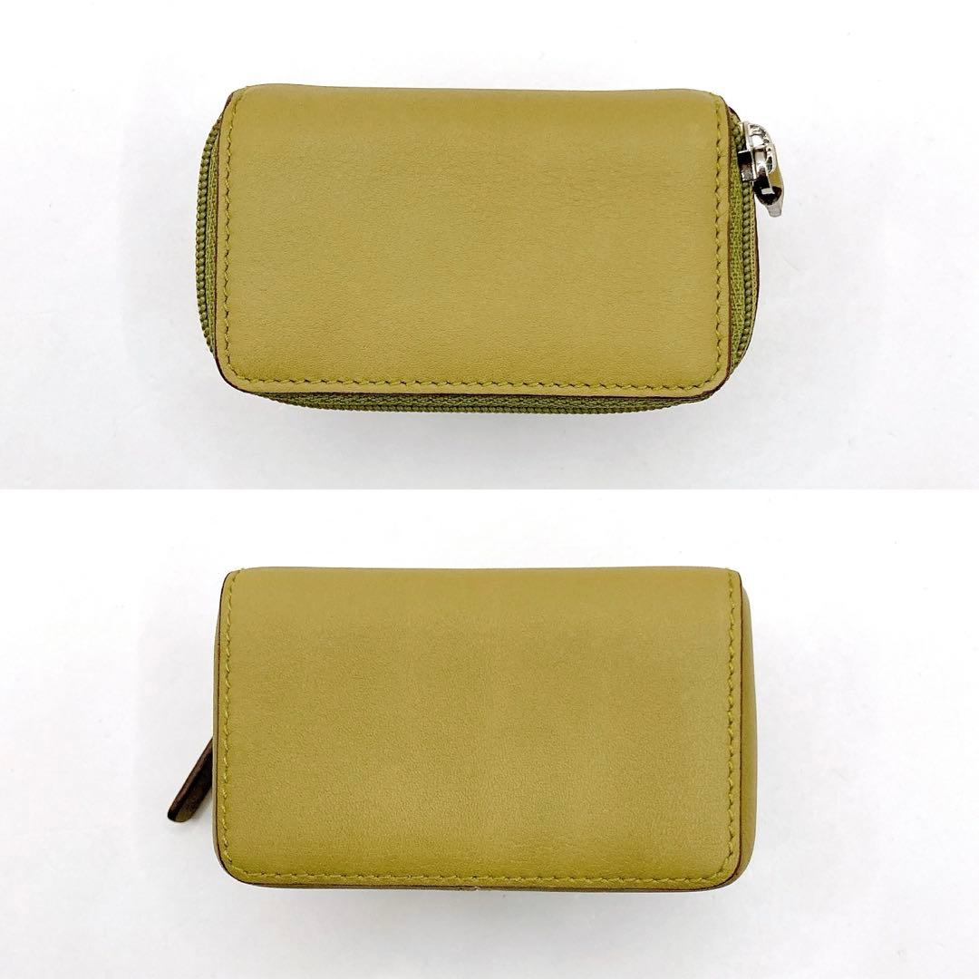 未使用✨LOEWE ロエベ アクセサリーケース 小物入れ オールレザー カーキ系