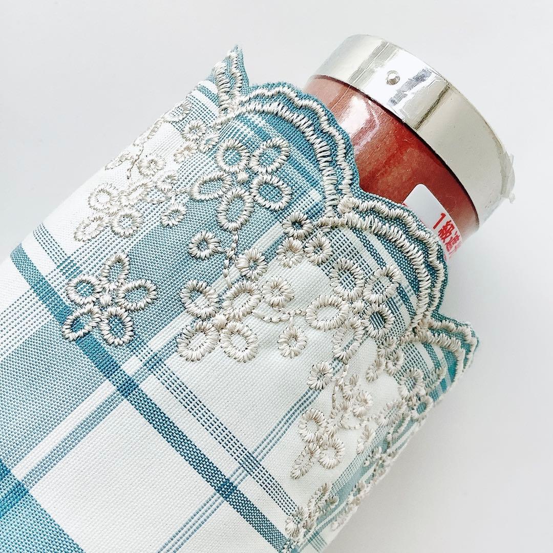 新品★ポロラルフローレン★チェック刺繍 晴雨兼用折りたたみ日傘 雨傘★ブルー白