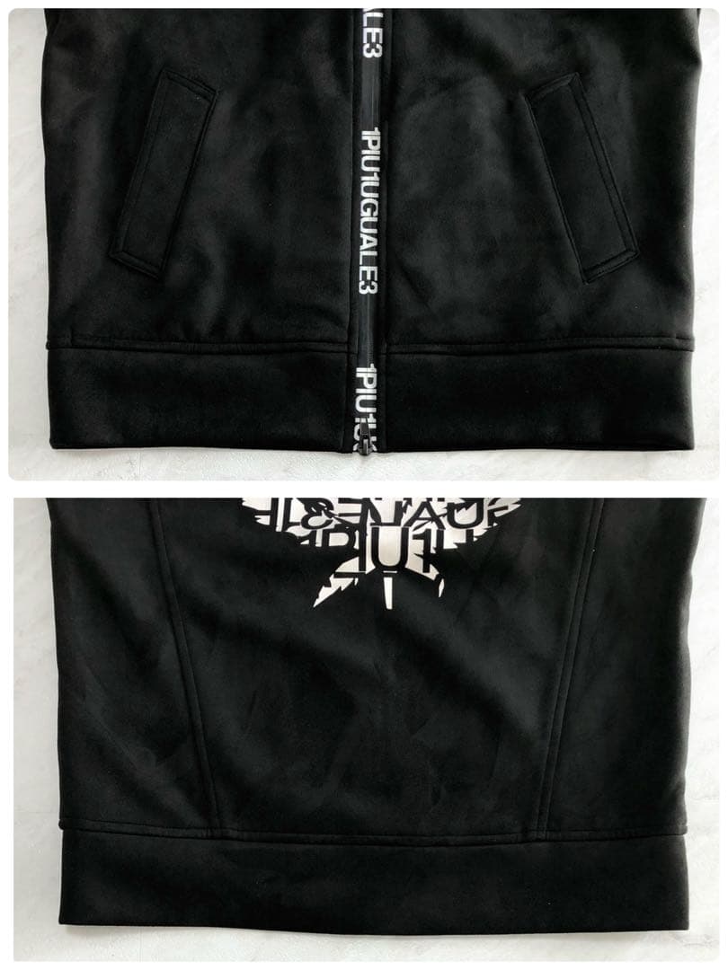 【極美品 超希少】1piu1uguale3 ルシアン ヌバック ジャケット 黒