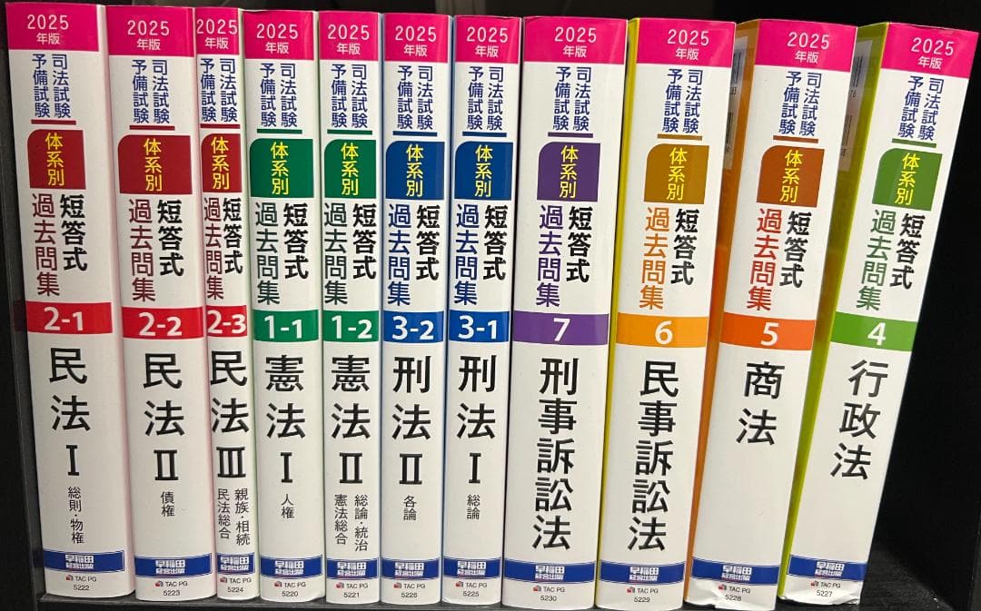 司法試験予備試験　短答式 過去問題集 2025