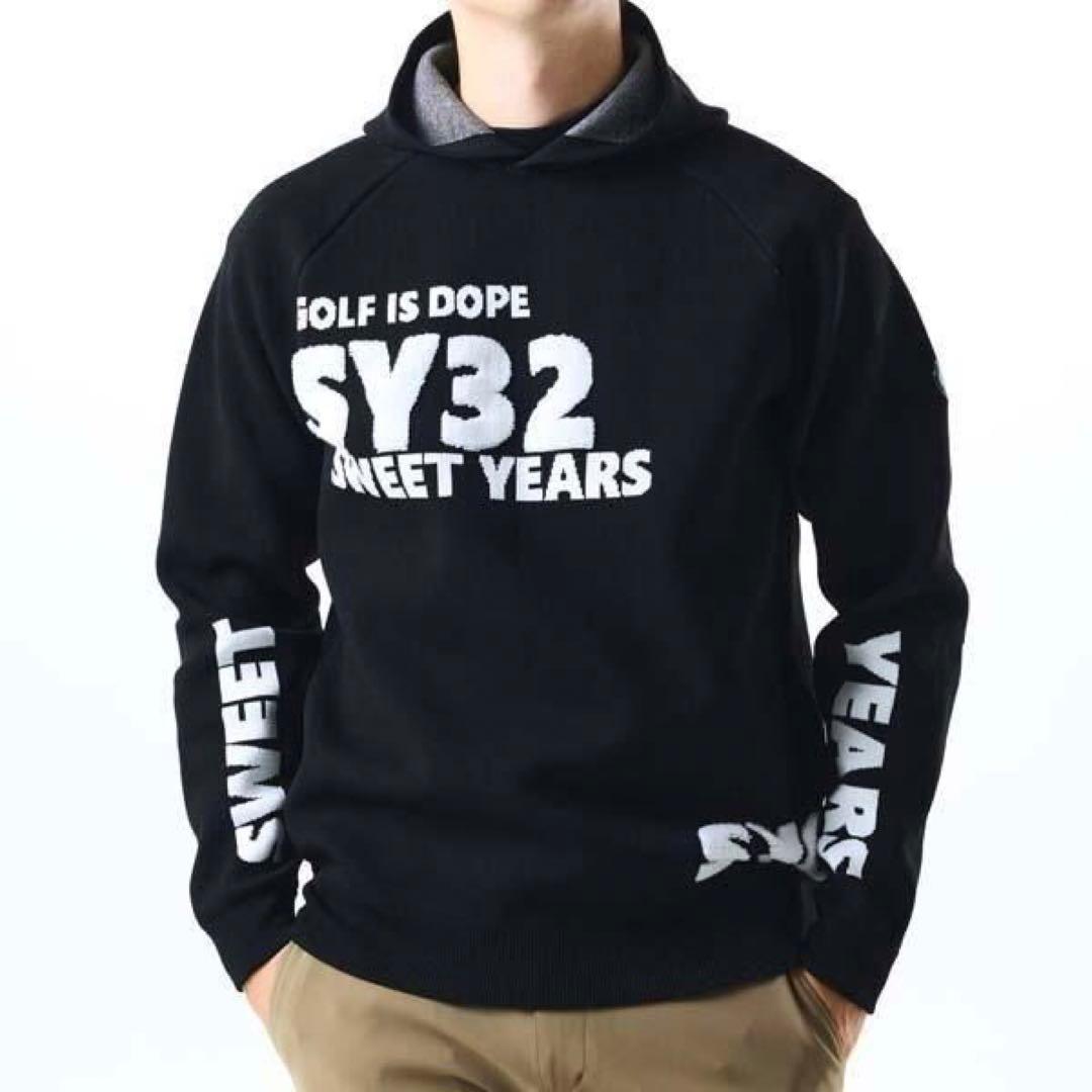 SAGARA SY32 LOGO HOODIE SWEATER ブラック　M
