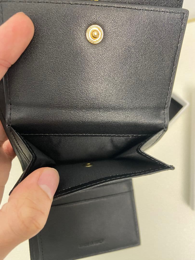 CELINE　ブラック　三つ折り財布