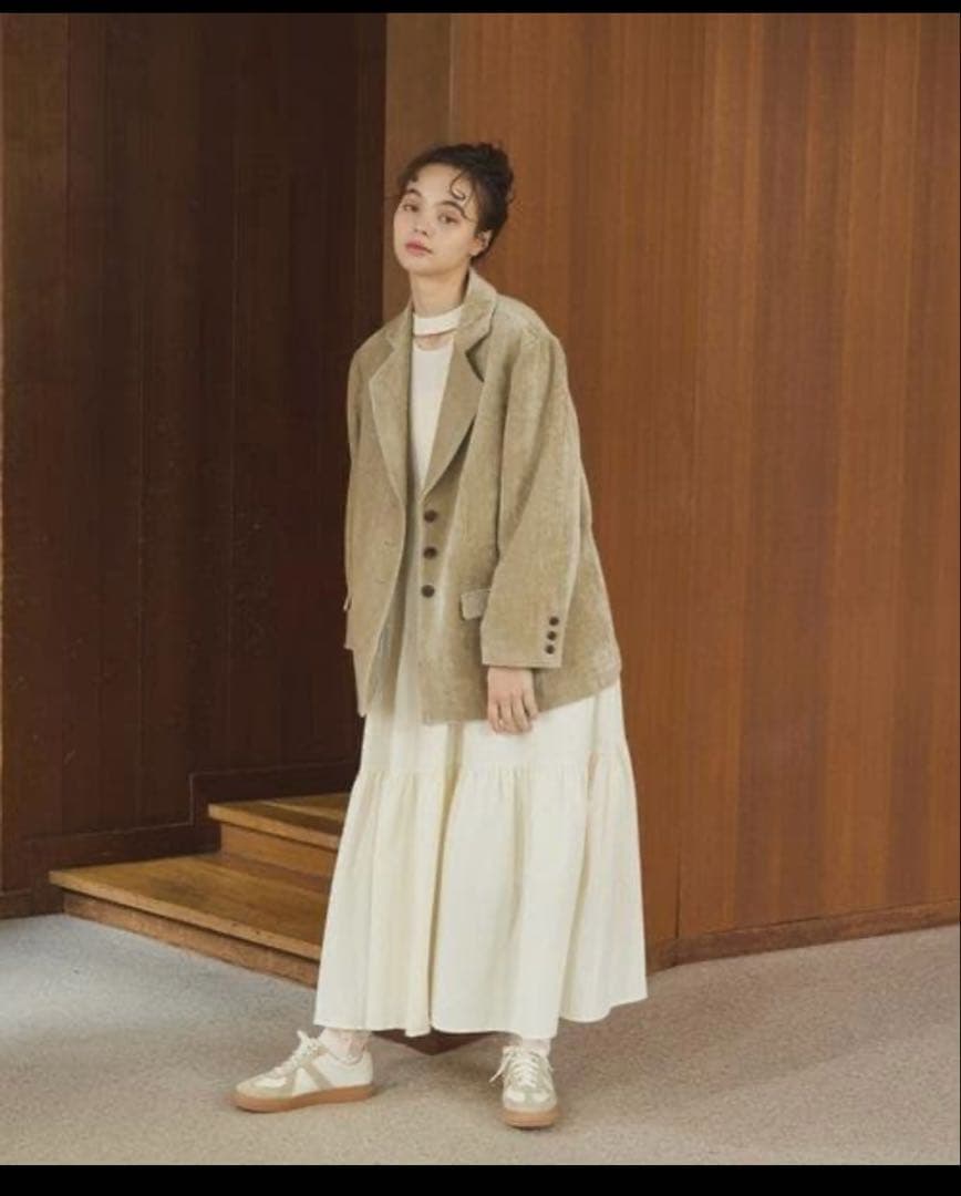 OLUN Loose basic mall jacket ベージュ