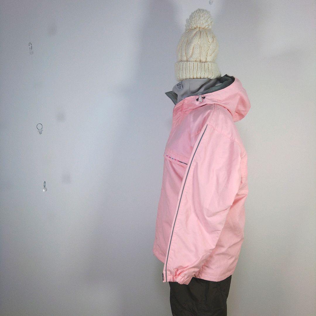 レディース　L　スキー　スノーボードウェア　上下セット　ピンク　ブラウン　ベルト