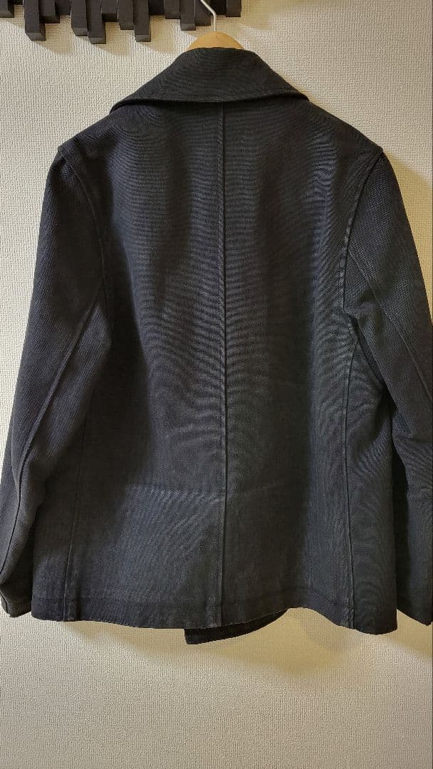 【ポータークラシック】黒 ダブルブレスト チェスターコート