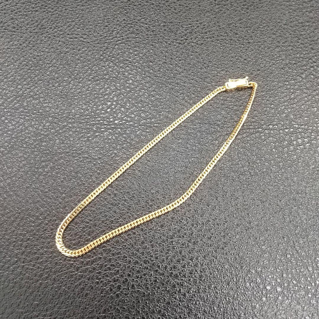 k18 6面ダブル アンクレット 23.5cm 5.3g 18金