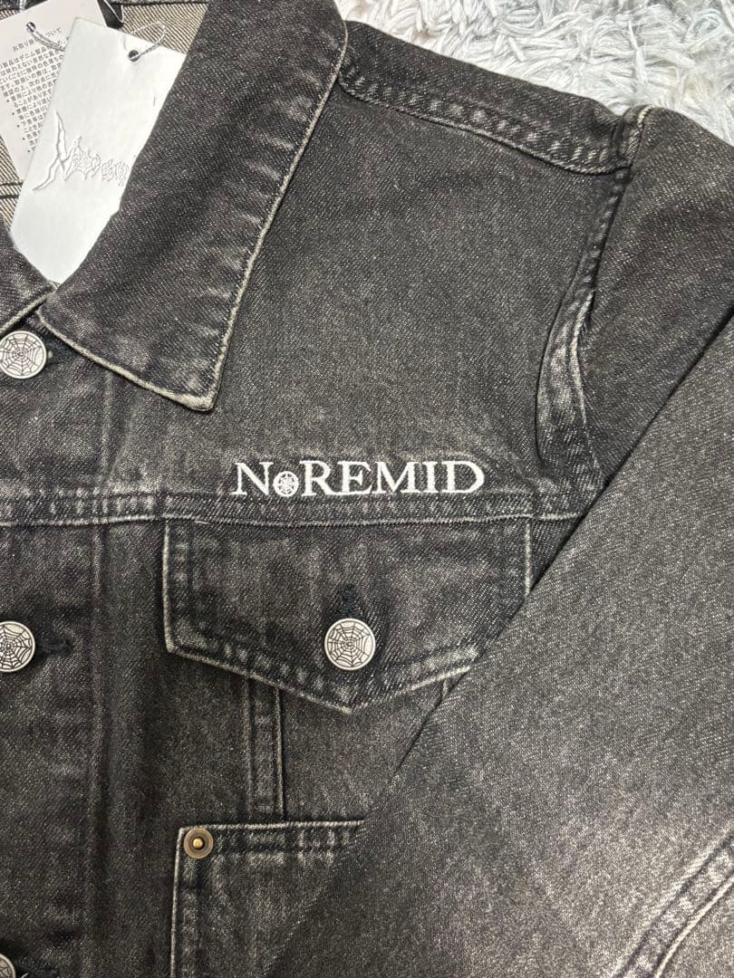 NoREMID ブラック デニムジャケット　タグ付き