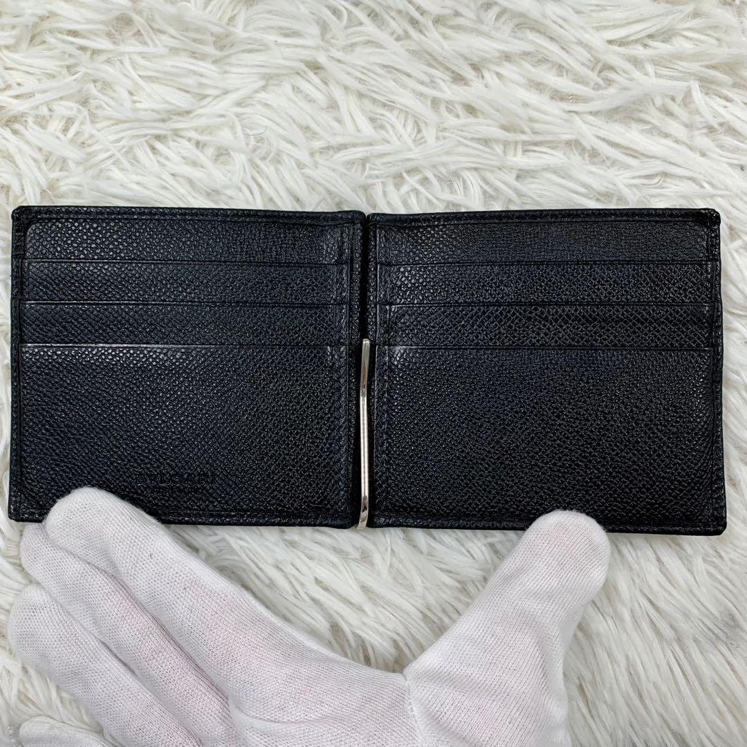 【✨美品✨】 ブルガリ サークルロゴ マネークリップ ブラック