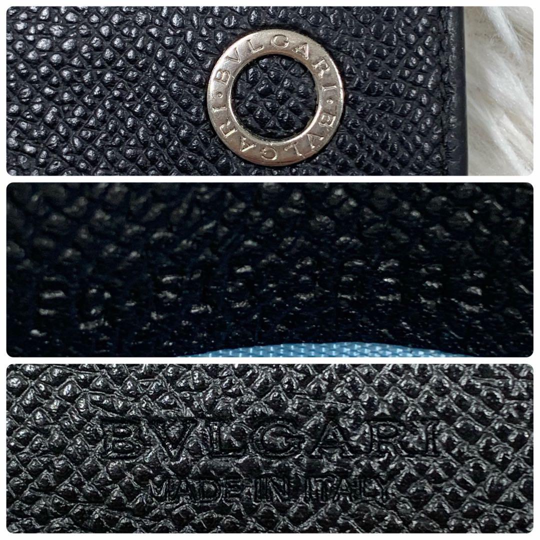 【✨美品✨】 ブルガリ サークルロゴ マネークリップ ブラック