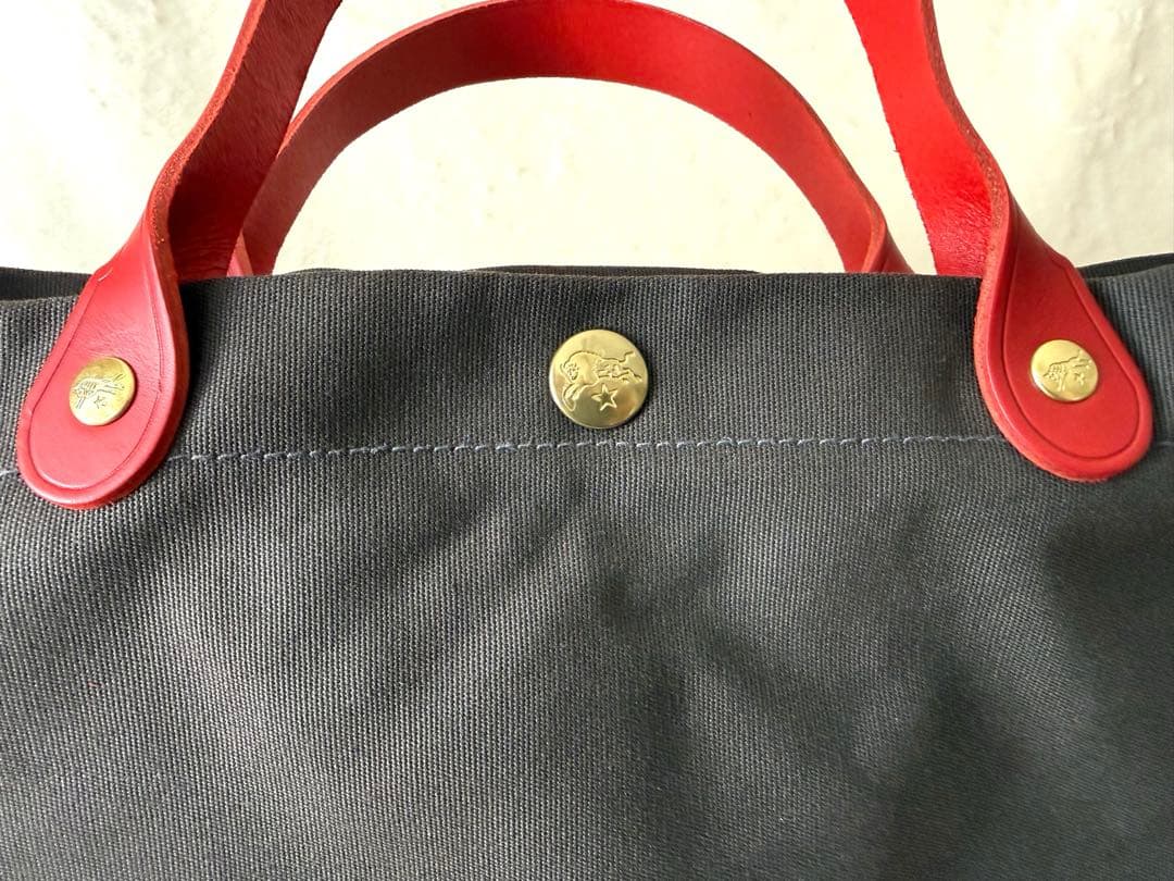 【新品】IL BISONTEイルビゾンテ サイドリボン キャンバス トートバッグ