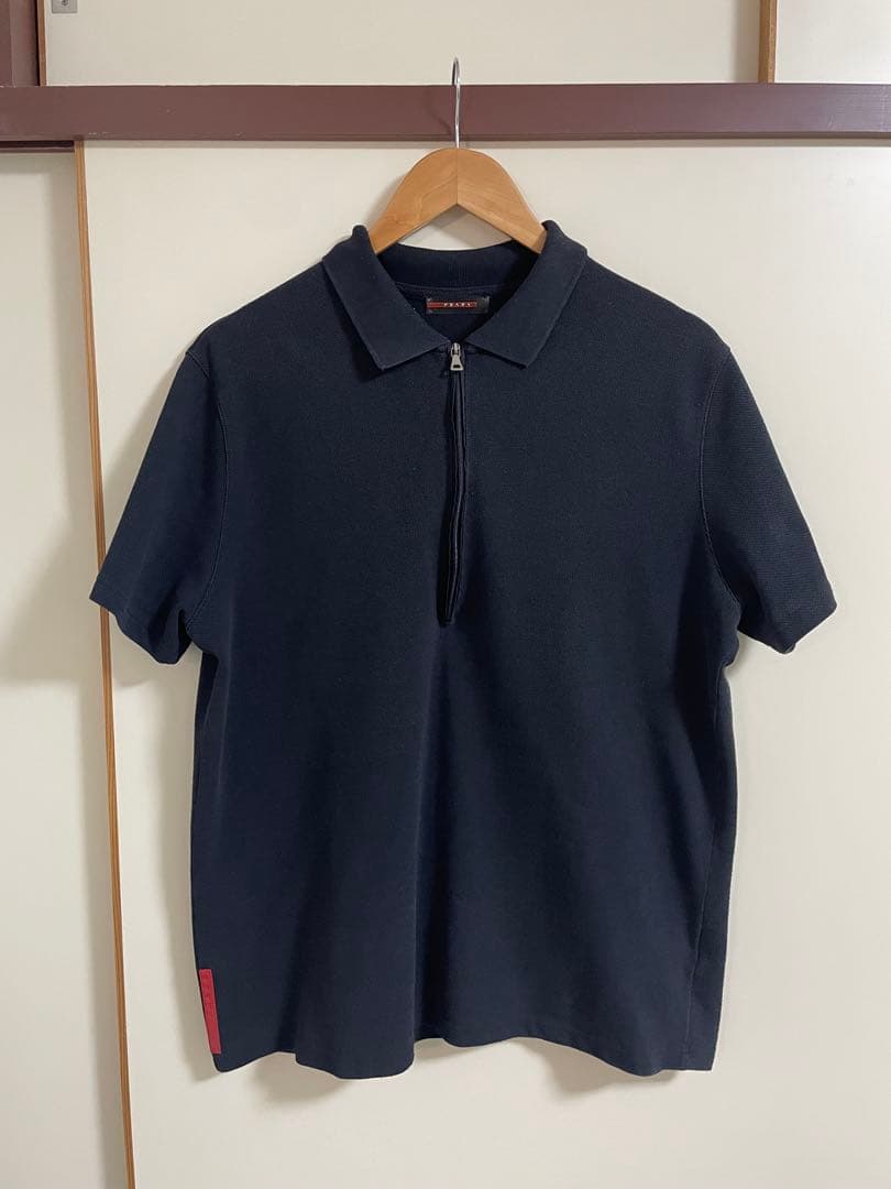 prada sport ハーフジップポロシャツ