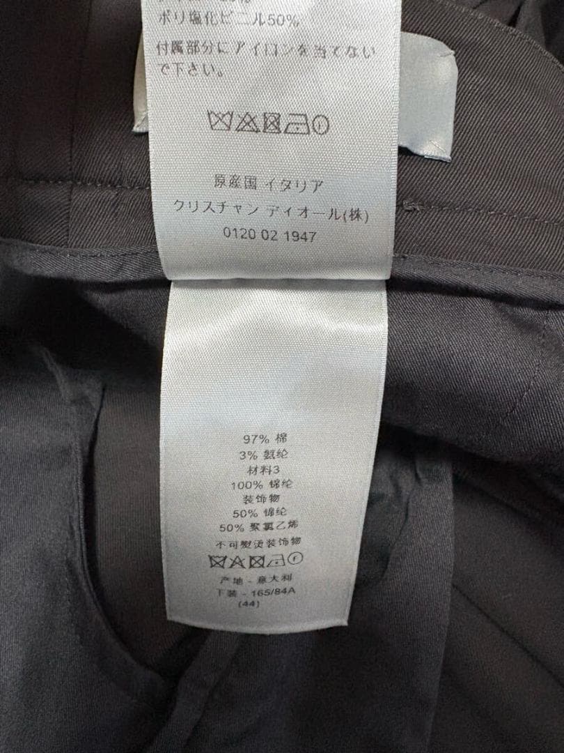 ★DIOR　ディオール　現行品　カーゴパンツ　定価18万円　44　ブラック★