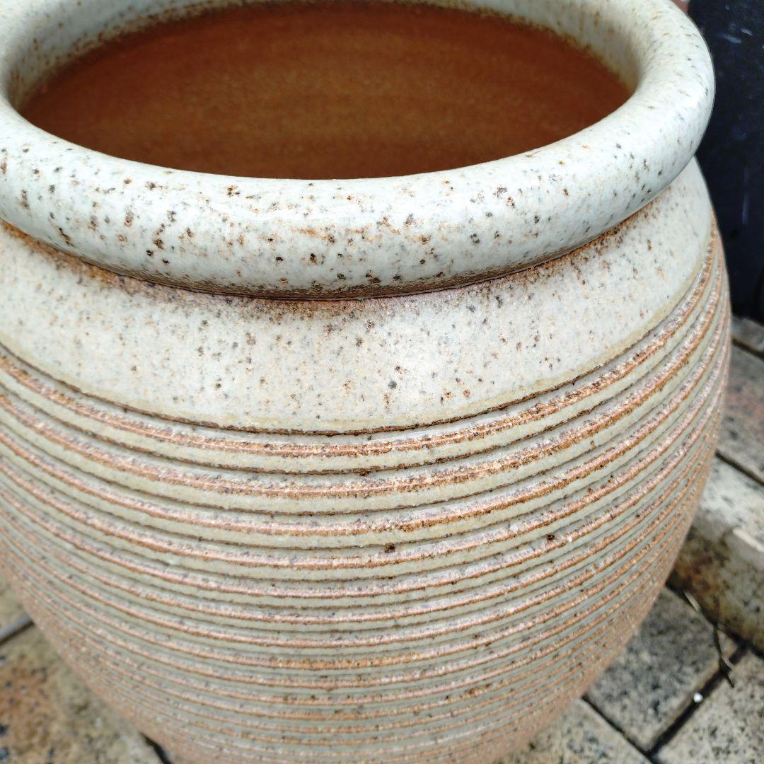 信楽焼　壺型千段傘立