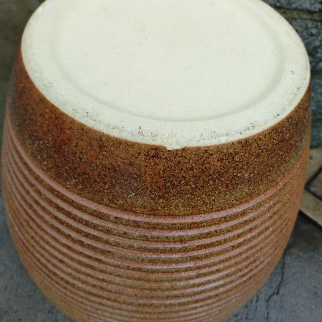 信楽焼　壺型千段傘立