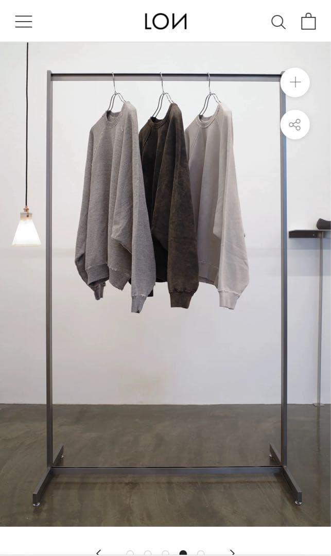 LON スエットTWO SIDE SWEATSHIRT #04 グレー