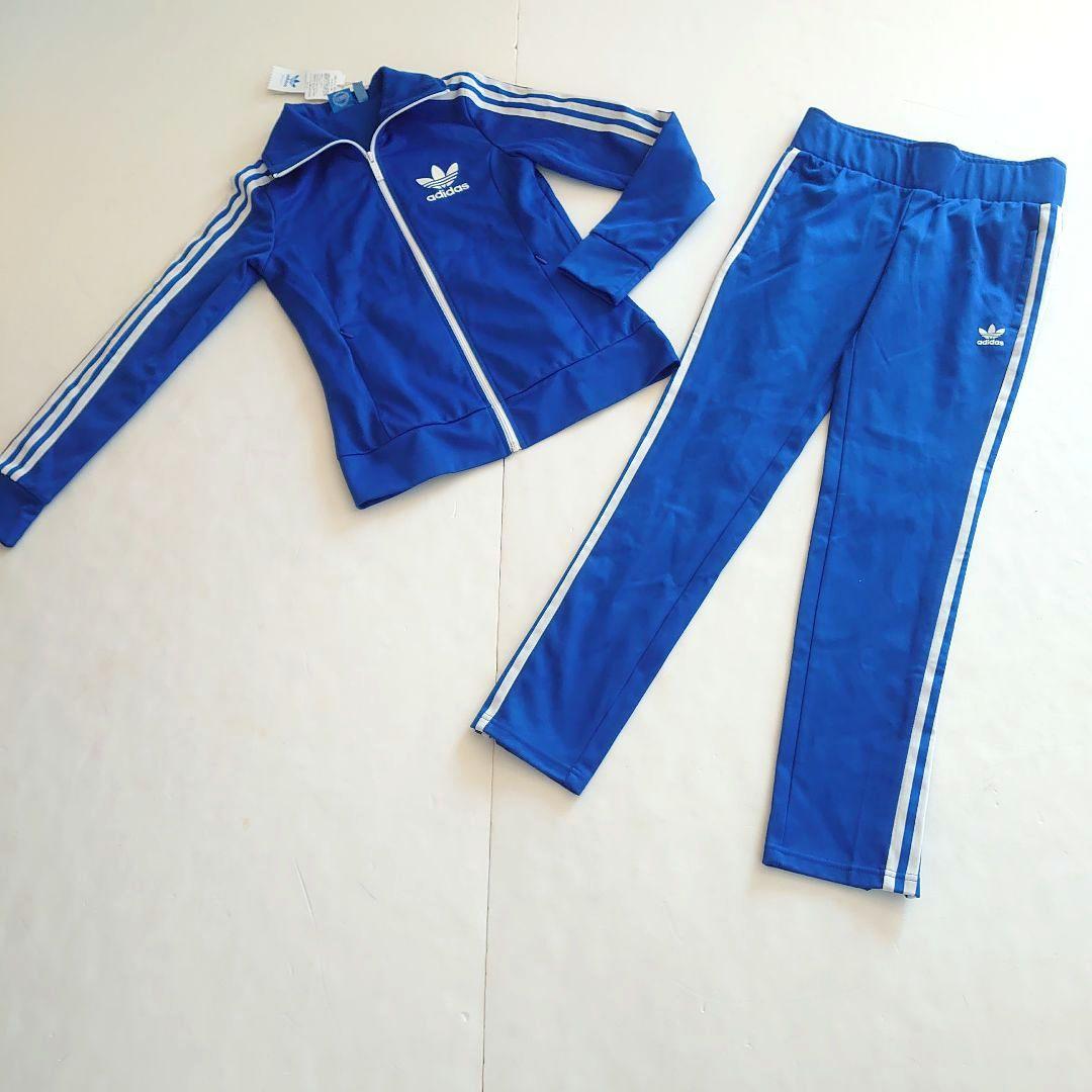 アディダスオリジナルス　ジャージ　セットアップ　ブルー　タグ付き未使用品