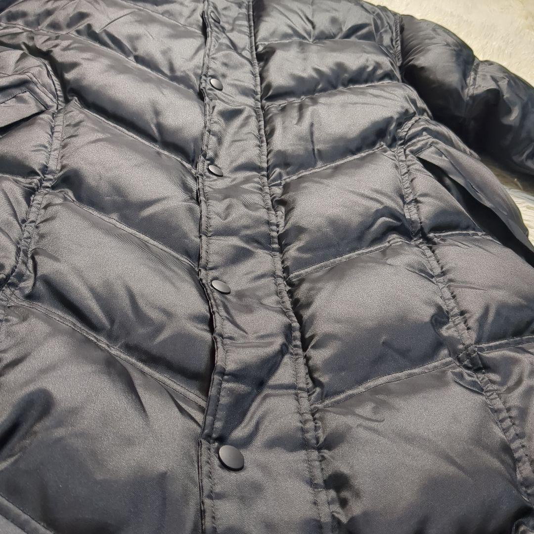 【肉厚✨NIKE✨M】ダウン70％ ロング ベンチ コート ブラック 00S