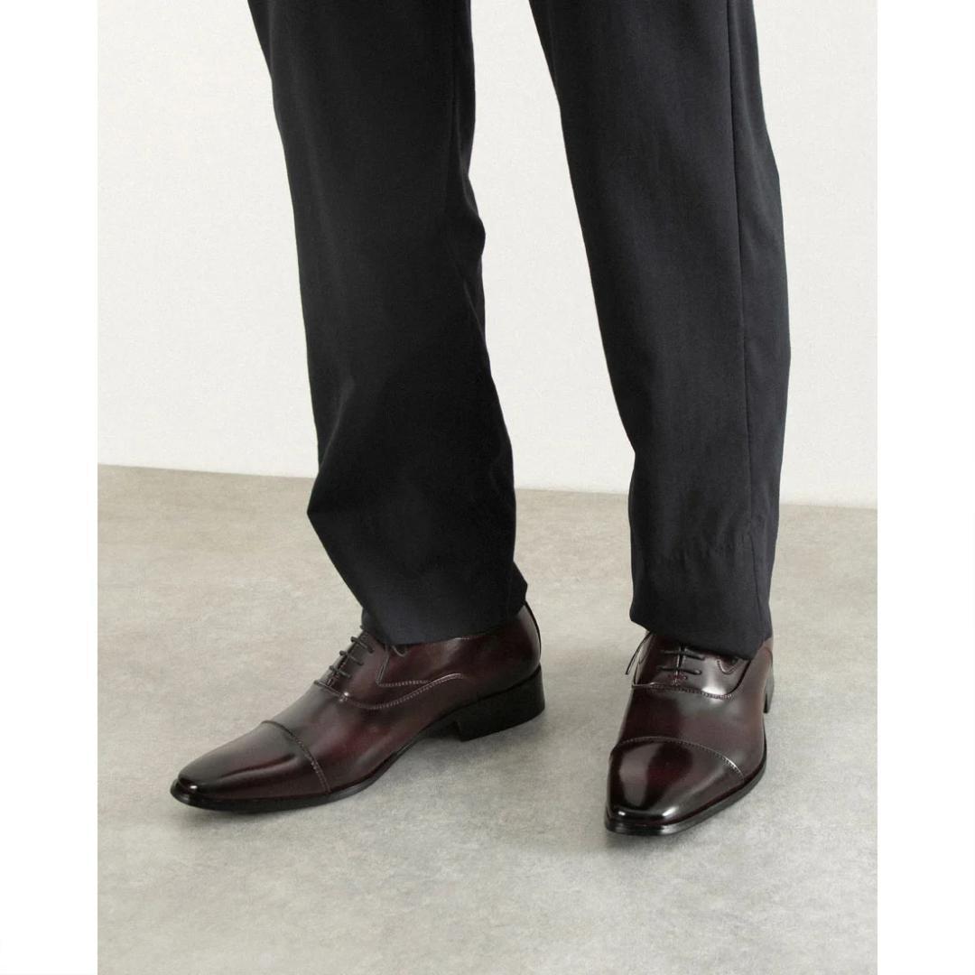 新品✨️STANDUKE 革靴 レースアップ ビジネスシューズ ワイン 27.5