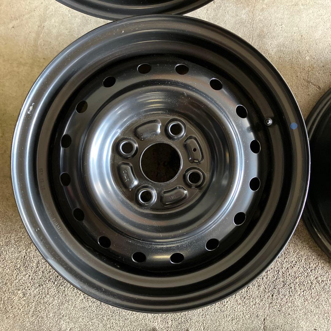スズキ純正　14インチ スチールホイール 4穴 14x4.5J 新車外し