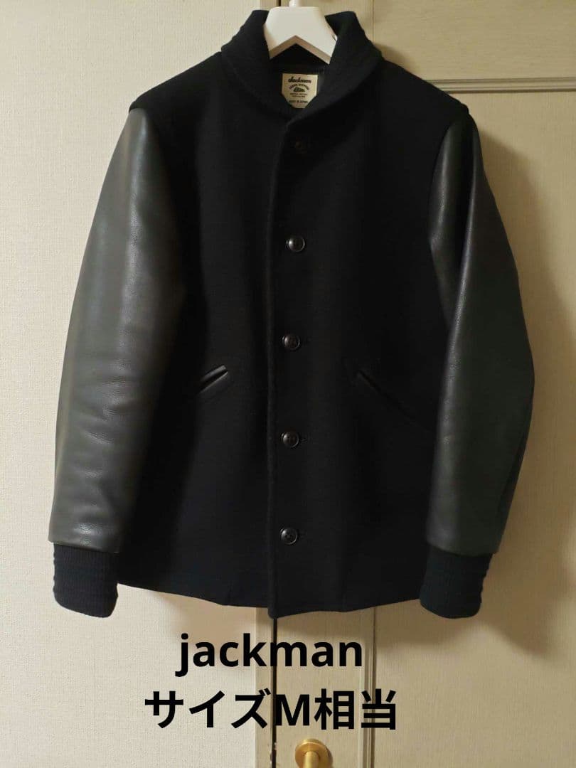 美品 jackman スタジャン ファラオ アワード ジャケット レザー 黒