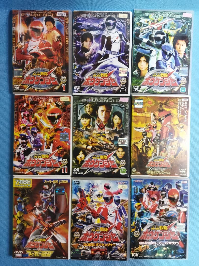 戦隊もの　レンタルアップDVD　76点まとめ大量セット　ゴセイジャー