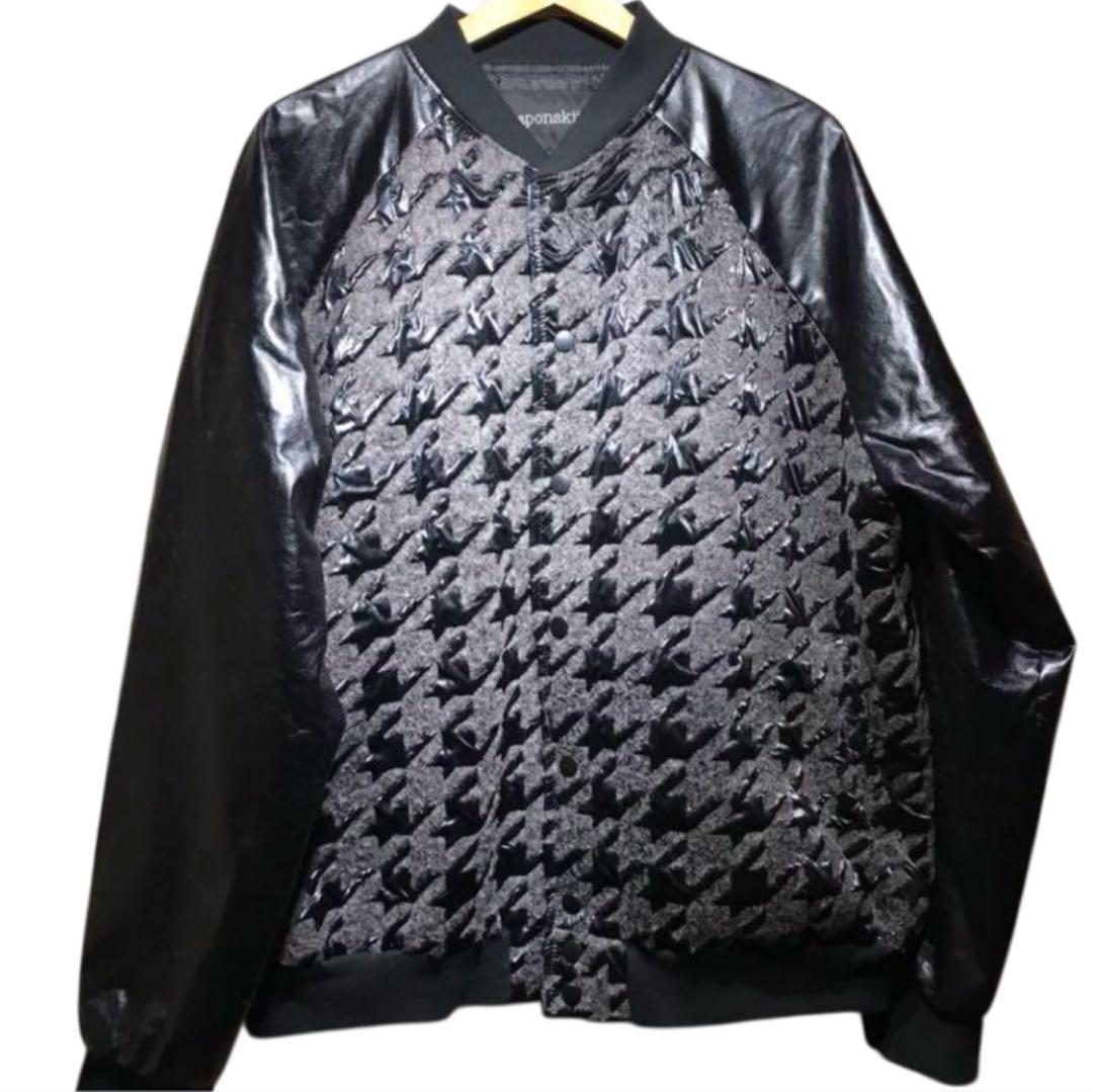 酸*素様 yaponskii ヤポンスキー ボンバージャケット 千鳥格子 siz