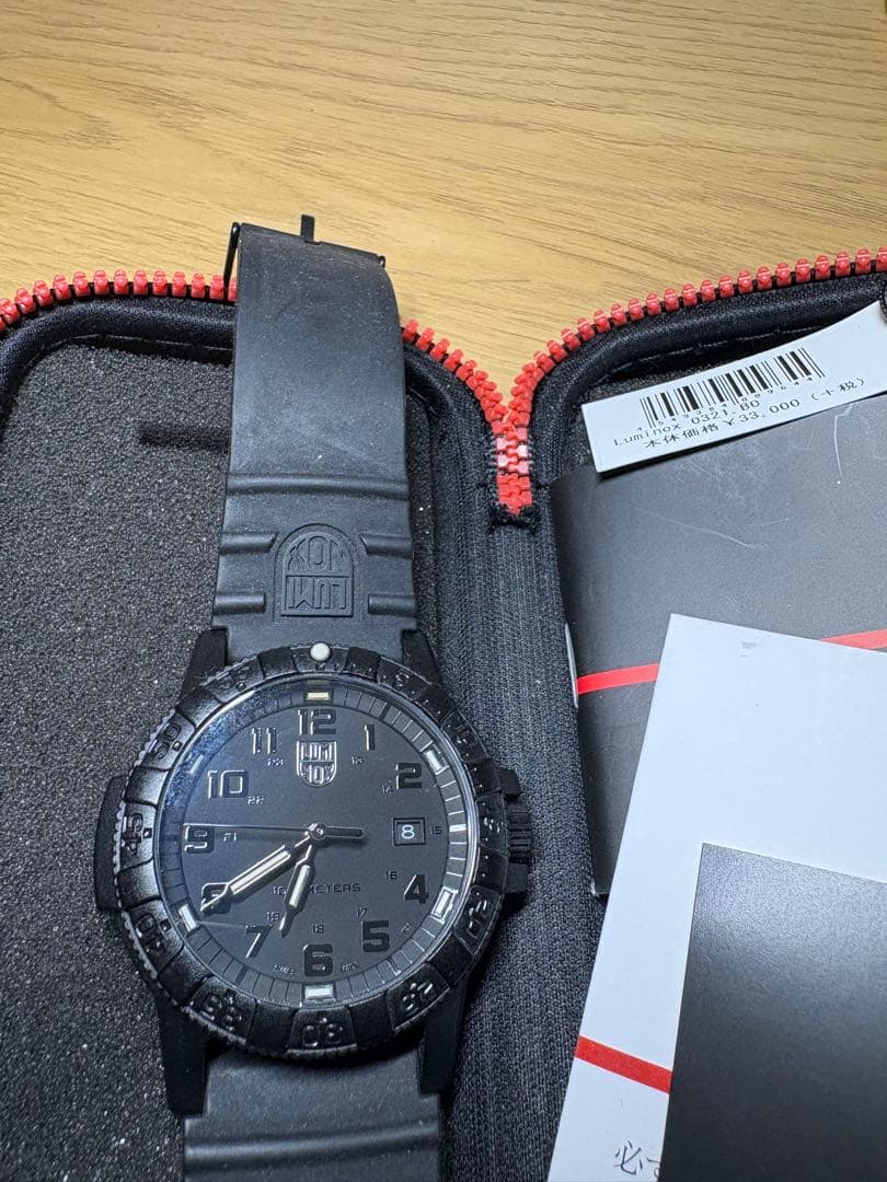 Luminox ブラックアウト　ラバーベルト