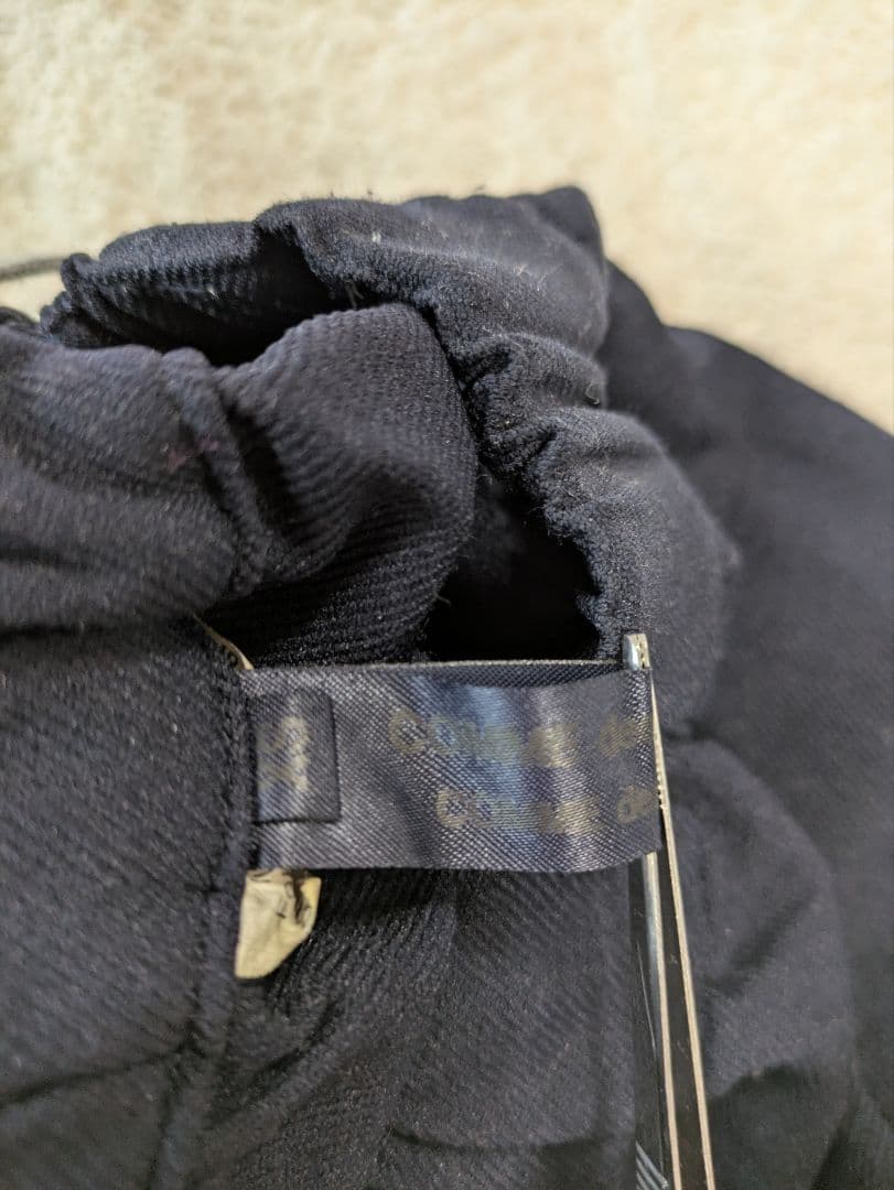 コムデギャルソンコムデギャルソン 波形カットキュロットパンツ ネイビー XS