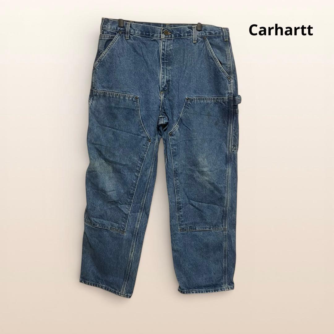 ね*離様 Carhartt ダブルニー　ペインターデニムパンツ　ブルー　ワークパ