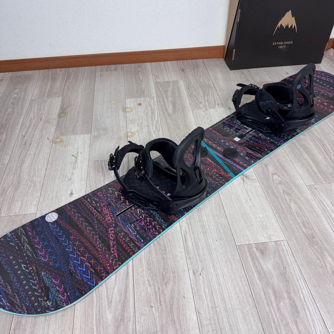 専用BURTON FEATHER 144cm スノーボードセット　レディース
