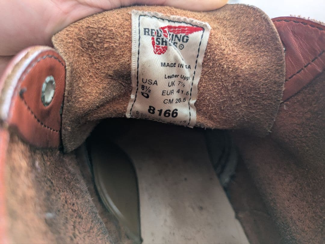 REDWING 8166 US8.5インチ（26.5）