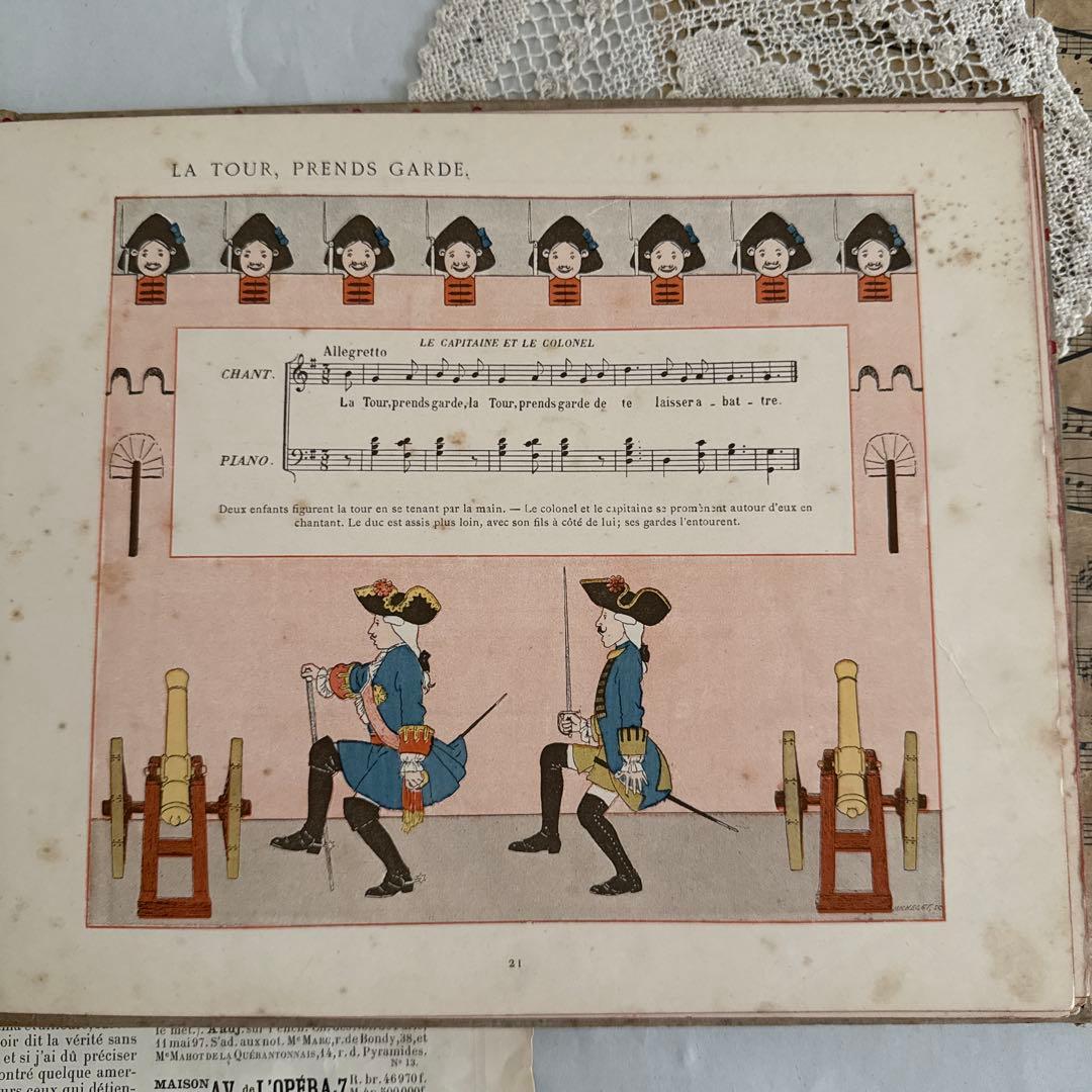 アンティーク愛らしい挿絵のフランス絵本モンベルMonvel洋書ジャンクジャーナル