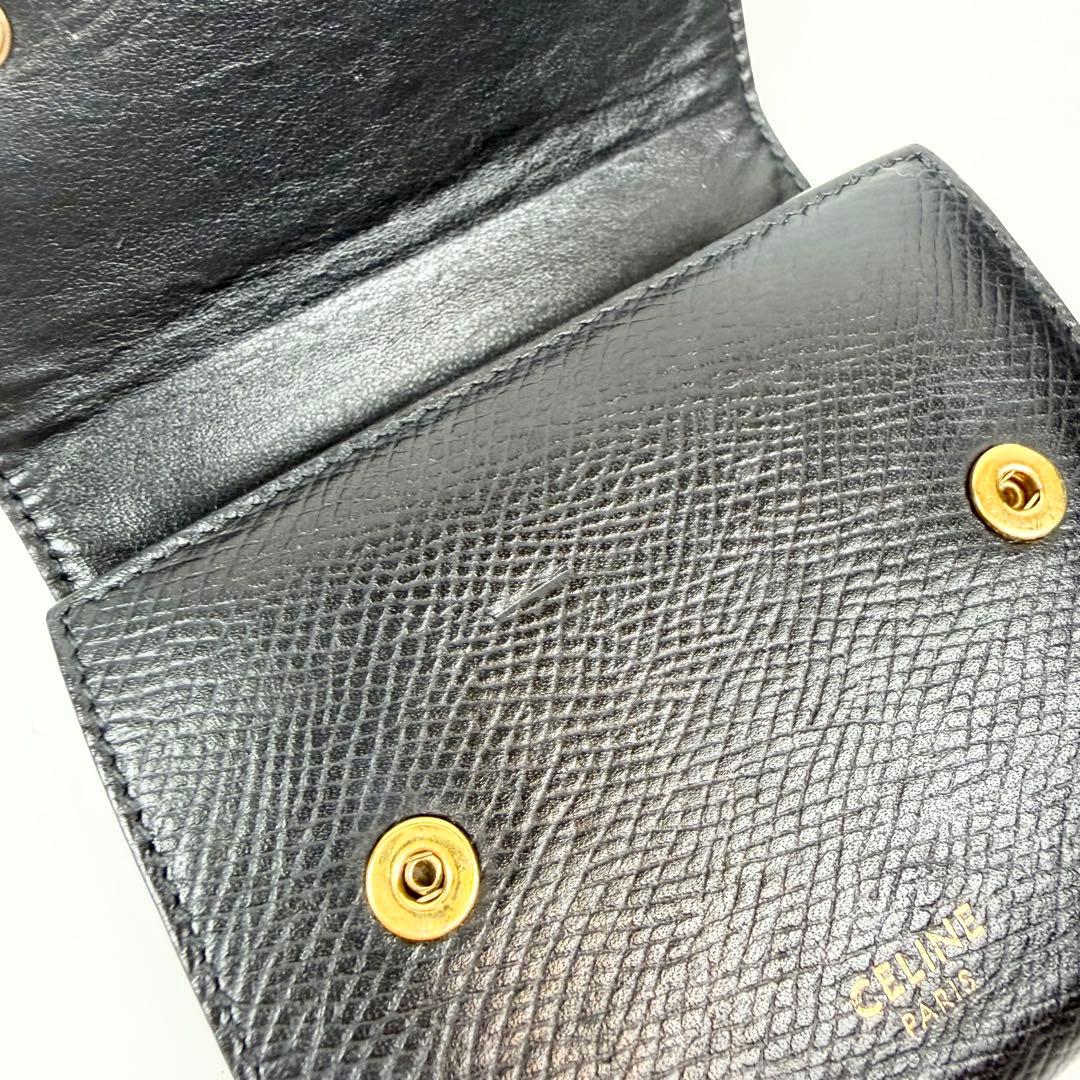 CELINE セリーヌ スモール トリフォールドウォレット ブラック