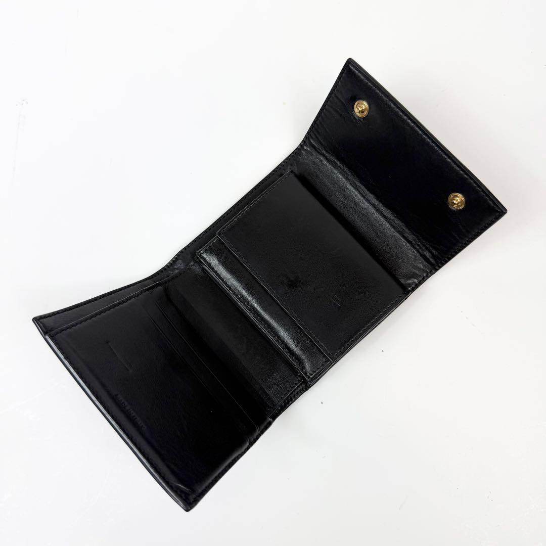 CELINE セリーヌ スモール トリフォールドウォレット ブラック
