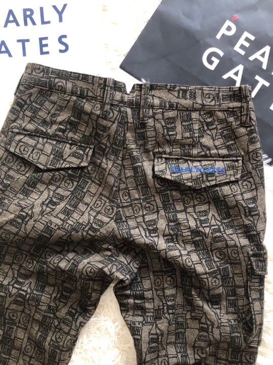 パーリーゲイツグレジャガード起毛仕上げメンズパンツサイズ5