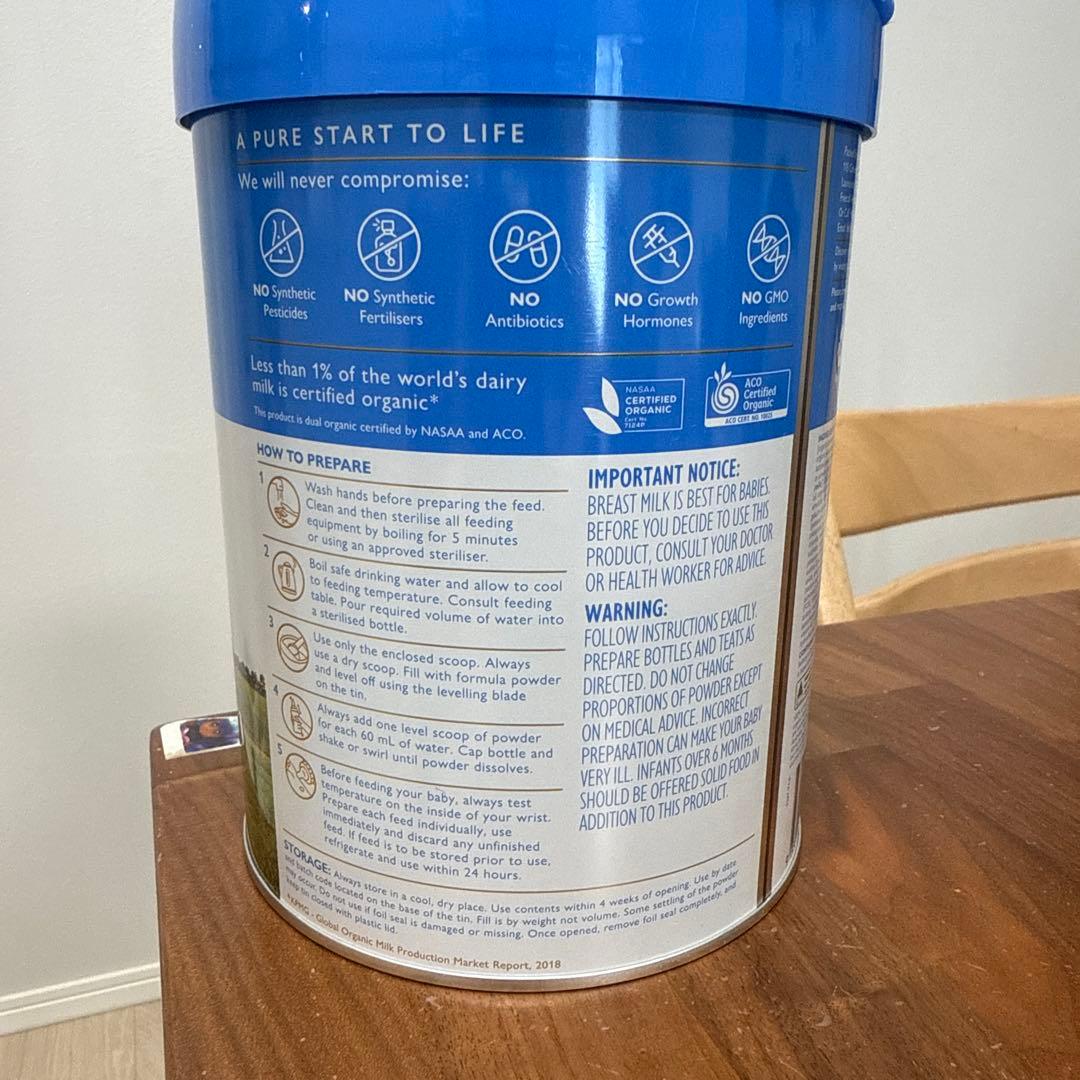 ベラミーズ1 オーガニック粉ミルク3缶