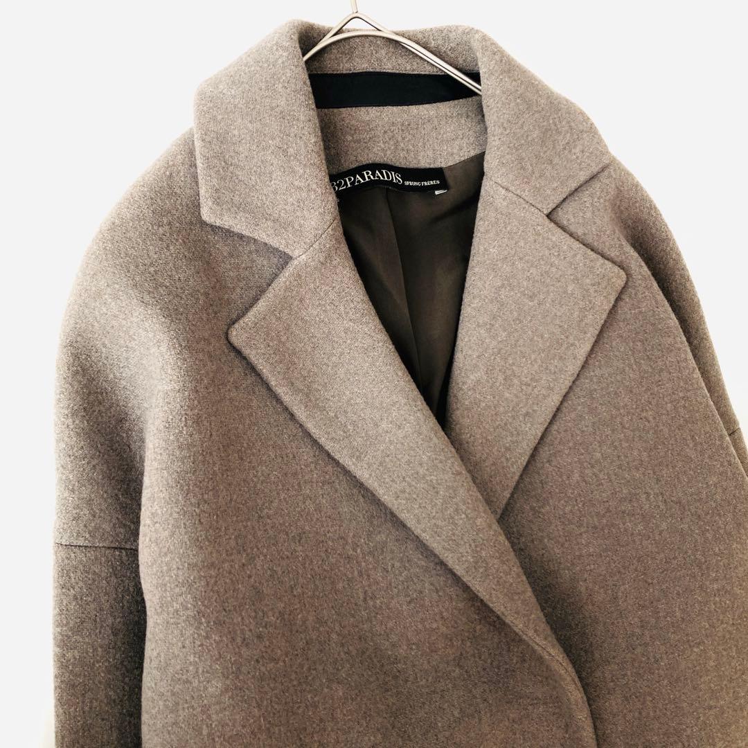 美品✨️ドゥーズィエムクラス　32 PARADIS　サイドファスナー　コート　S