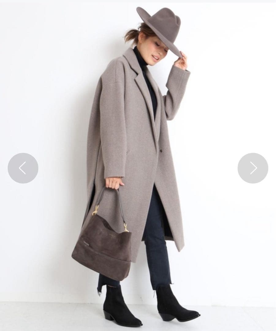 美品✨️ドゥーズィエムクラス　32 PARADIS　サイドファスナー　コート　S