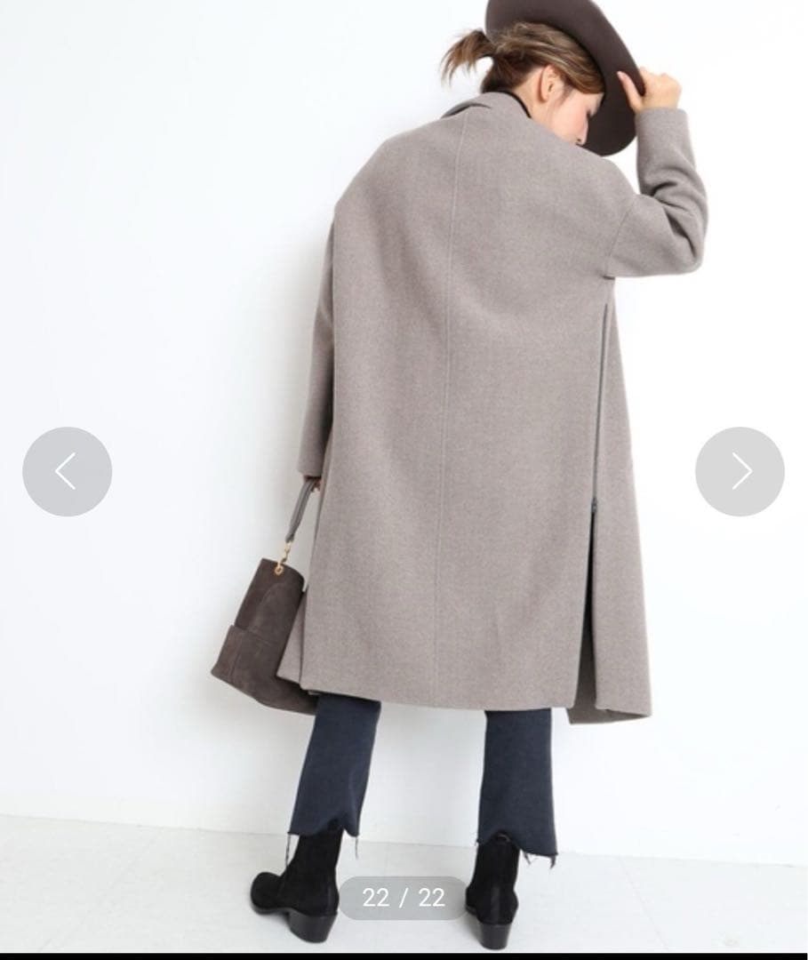 美品✨️ドゥーズィエムクラス　32 PARADIS　サイドファスナー　コート　S