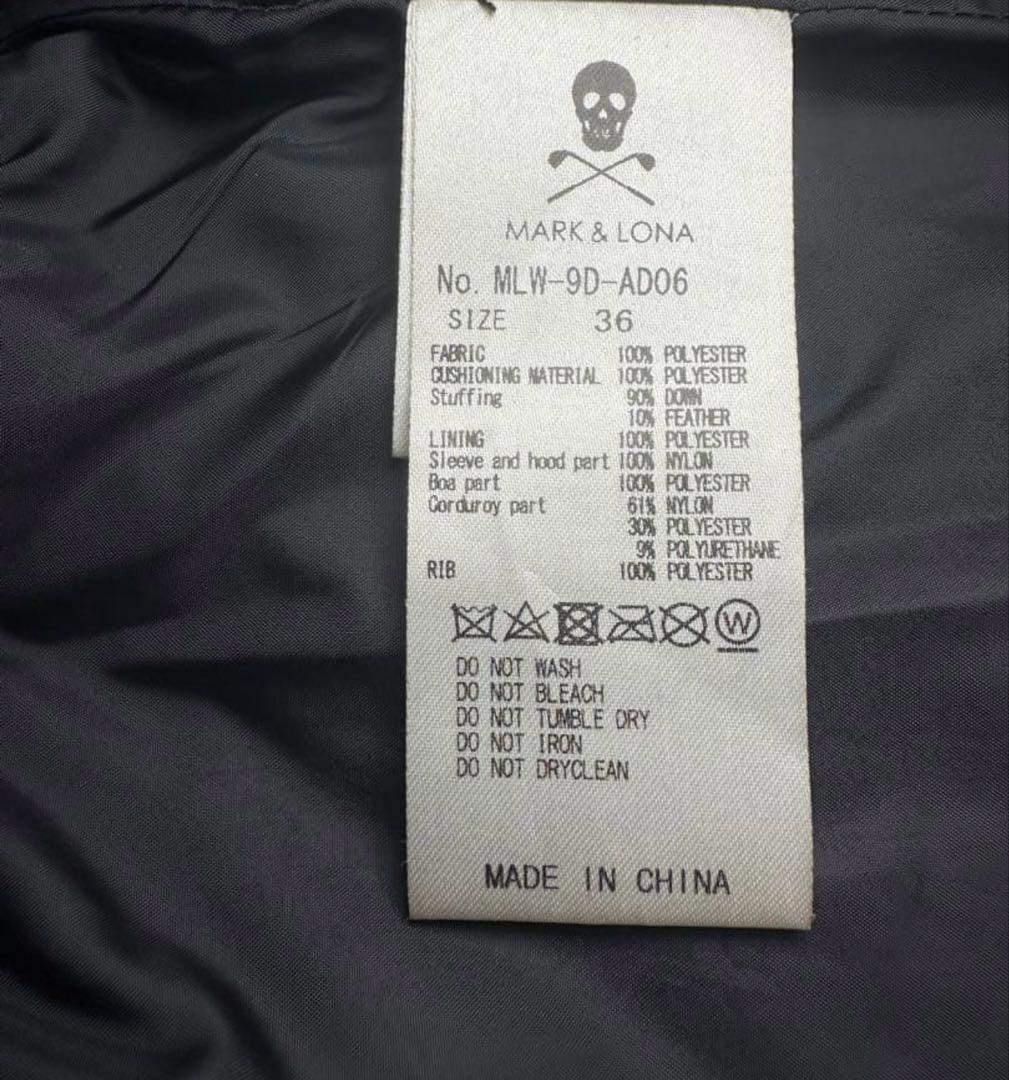 MARK & LONA マークアンドロナ ダウンジャケット ブルゾン