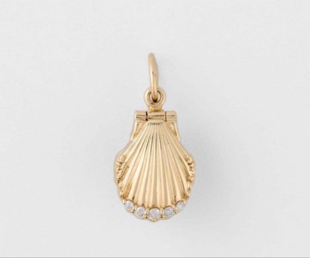 agete K18 アレキサンドライト ダイヤモンド　チャーム K10ネックレス